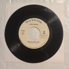 Lorne Greene - One Solitary Life/ Must Be Santa - RCA Promo 45 RPM Record