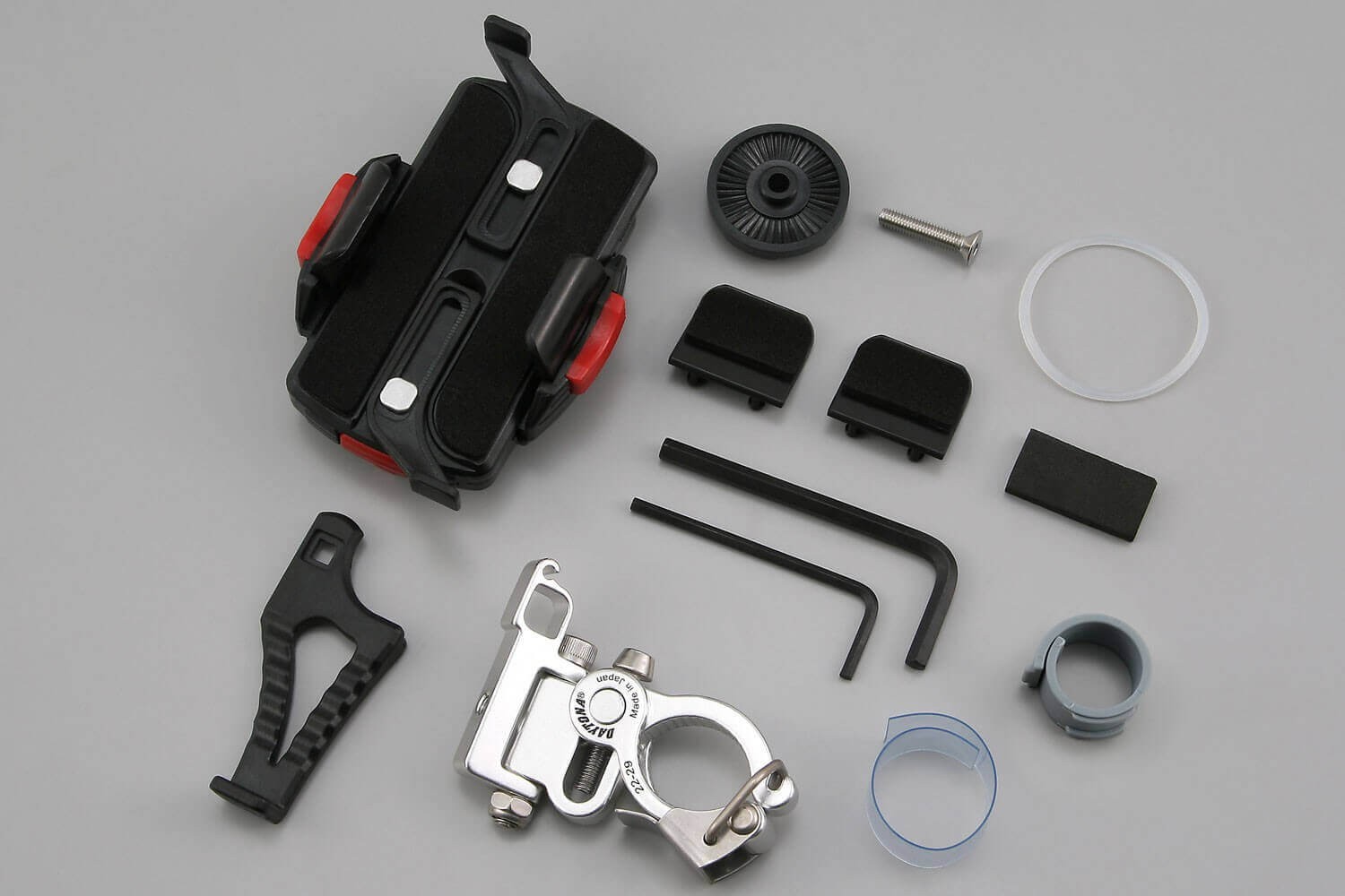 Support téléphone DAYTONA premium en alliage pour guidon de moto et scooter