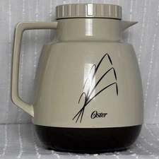 Vintage Oster Thermal 2 Quart Insulated Coffee/Tea Pitcher Carafe – Wheat Design