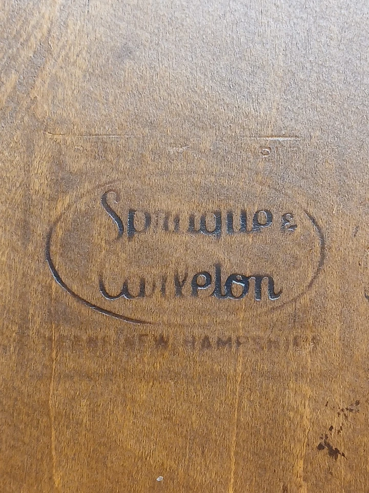 Sprague & Carleton Baumritter Nuez moscada Arce Peine Respaldo Acento Silla Repuesto  Foto 3 de 4