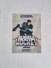 2022-23 UD Credentials Shane Wright Bubble Hockey Rookie Gold! #3/25 #BHR-SW