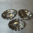 SET OF 3 REED AND BARTON STERLING SILVER 925 TARA  X823 NUT DISH - 52.7g
