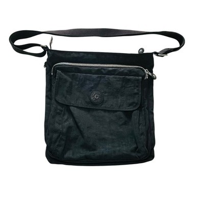 Kipling Machida Black Nylon Crossbody Bag Travel Purse Organizer Pockets NoCharm