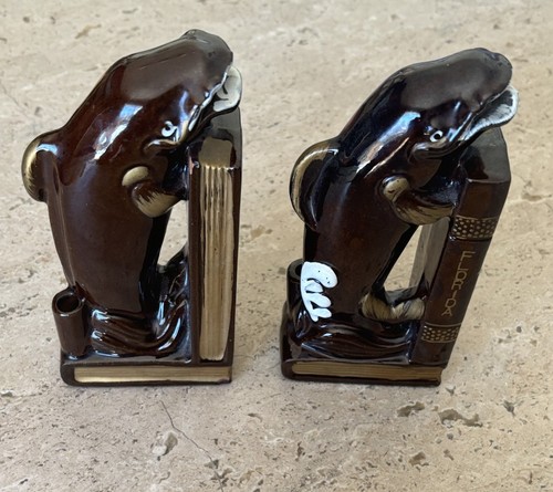 Vintage Windsor Whale Bookends Japanese Art Deco  - Picture 3 of 3