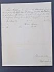 Civil War Document Harpers Ferry 1863 Drums & Sticks to Maryland 6th Drummer Boy