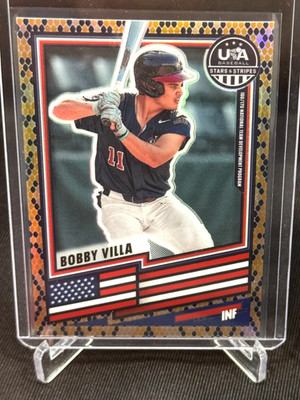 2026 Panini USA Stars & Stripes Prizm BOBBY VILLA Snakeskin RARE SSP #49