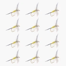 1 DOZ (12) Blue Winged Olive (BWO) 12-Pack Size 14, 16, 18 – Trout Fly