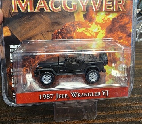 Greenlight Hollywood MacGyver 1987 Jeep Wrangler YJ Diecast Chase Green Machine - Picture 6 of 9