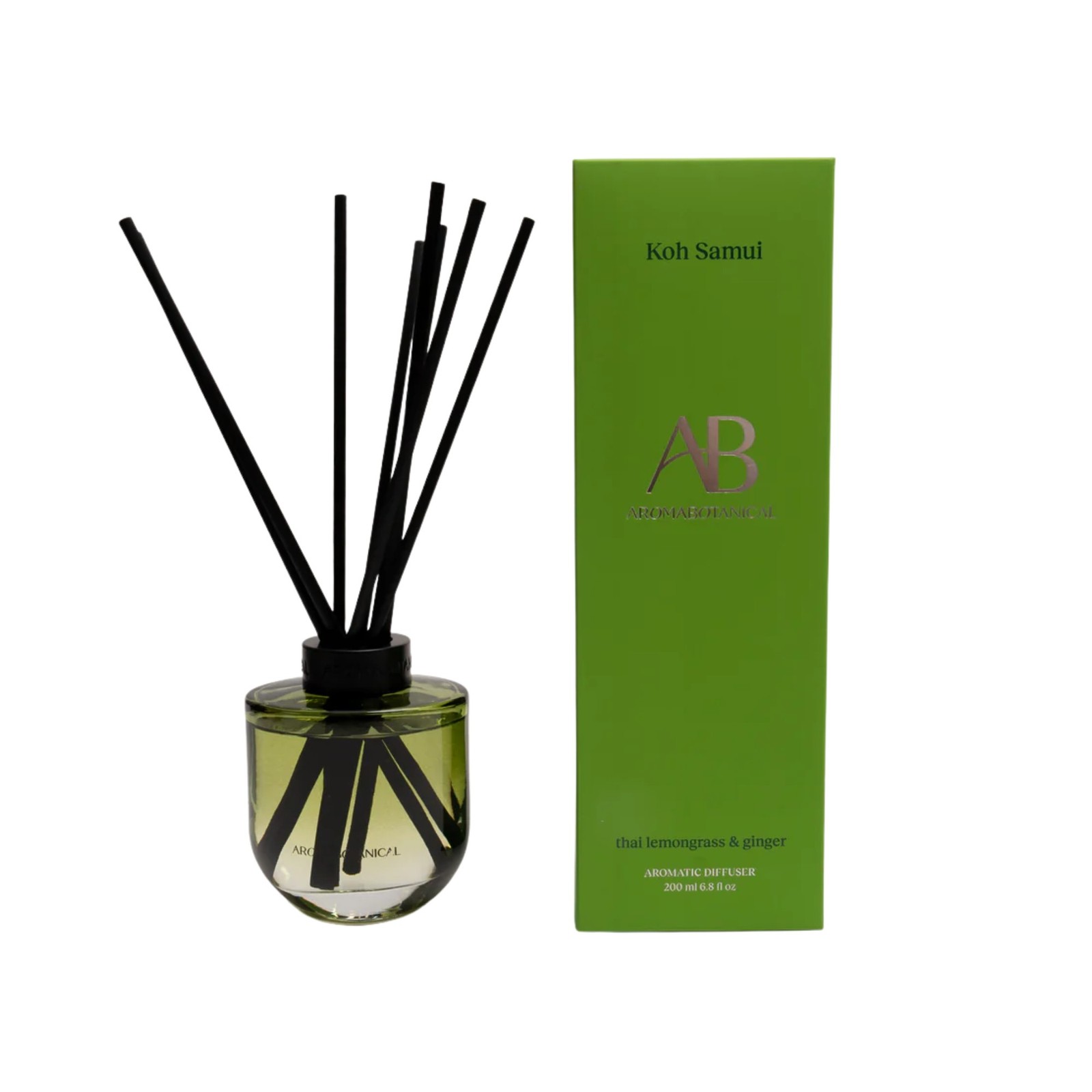 Aroma Botanical Koh Samui Reed Diffuser 200ml - Thai Lemongrass & Ginger
