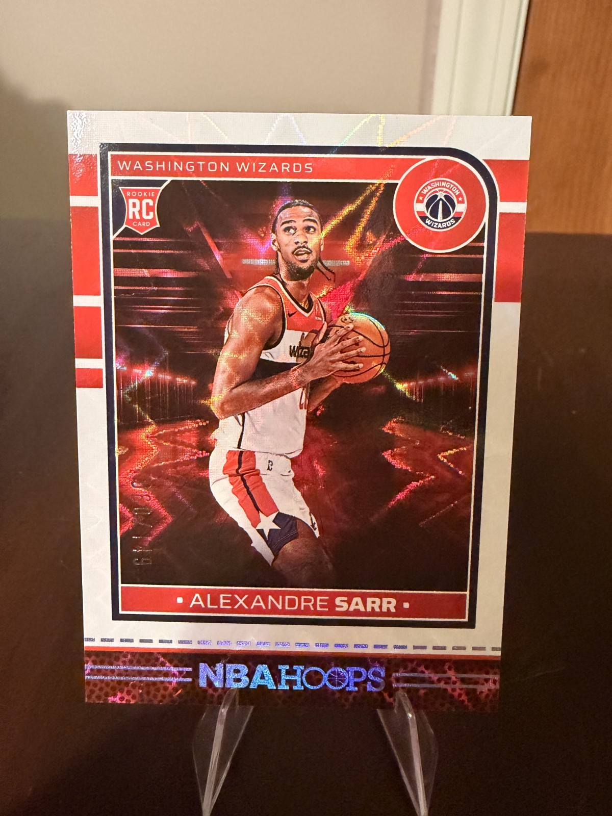 ALEXANDRE SARR 2024-25 Panini NBA Hoops #232 White Explosion RC #60/149 Wizards