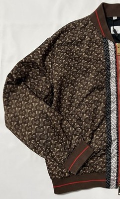 BURBERRY Windbreaker TB Pattern 54EU 44US Brown | eBay