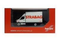 Herpa 098939 Mercedes Benz Sprinter 2018 Koffer Strabag ÖSterreich 1:87 Neu