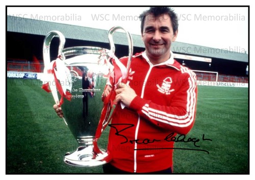 12405. Brian Clough Signed Pictures (A4 Prints) Forest Derby Leeds Brighton etc.