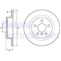 Delphi 2X Bremsscheibe Hinten Ø280 Mm Voll FüR BMW I3 I01 Electric Range