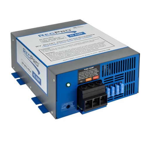 RV Converter 45 Amp | RV Power Converter & Battery Charger | 4 Stage Smart Ch...