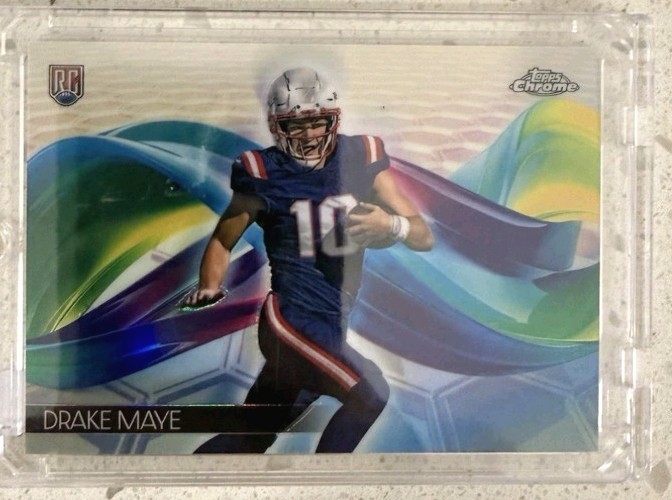 Drake Maye RC Helix SSP Case Hit #H-9 2024 Topps Chrome Football Patriots Rookie