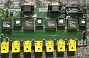 Keithley Industrial I/O Single-Sided PCB Board w/ Yellow Terminal Blocks, D-Sub