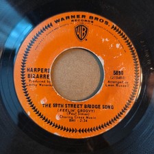 Harpers Bizarre "59th Street Bridge Song (Feelin' Groovy)" 7"45 WB5890 1967 VG+