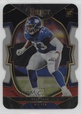 2022 Panini Select Concourse Black & Red Prizm Die-Cut Evan Neal #83 16wc