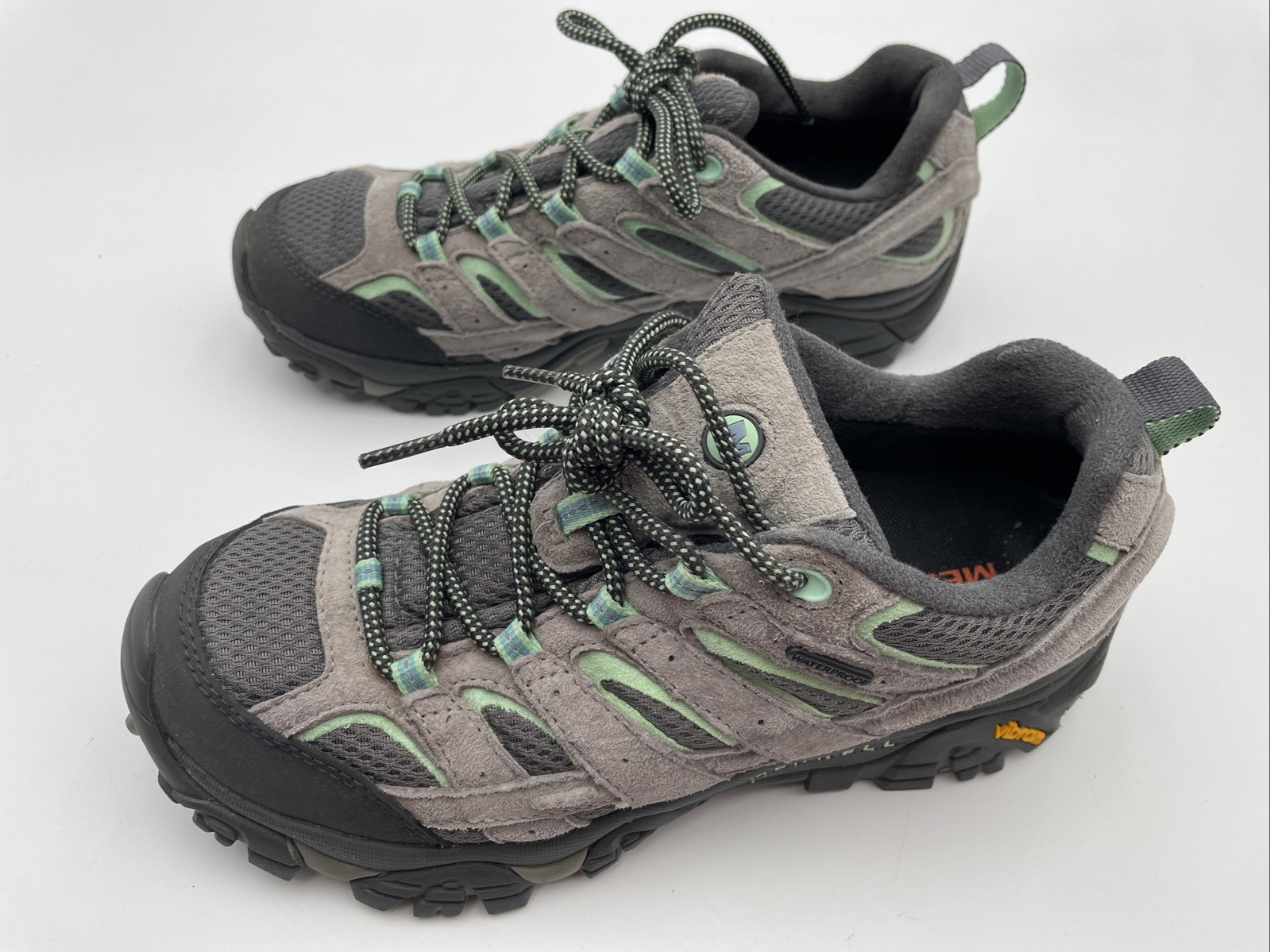 Scarpe da trekking Merrell Moab 2 donna taglia 8 5 Drizzle come nuove J06028 impermeabili