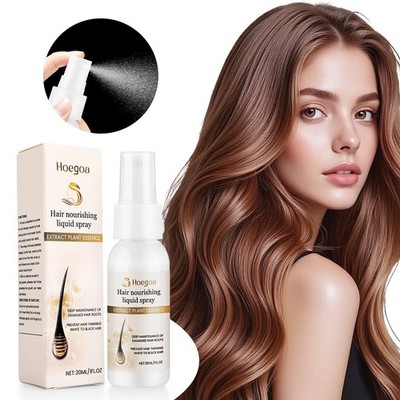 Hair Regrowth Oil Spray with Castor&Ginger - For Volume Thickness Shine,Anti Fri