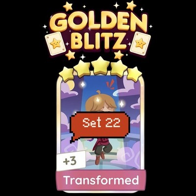 Transformed( Set 22 )Golden Blitz Sticker 5   -Mono_poly GO!!!