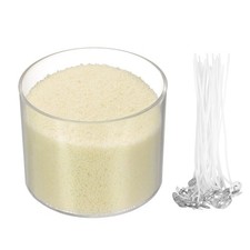 Sand Candles with 20 Pcs Wicks 7Oz / 200g Candle Beads, Beige