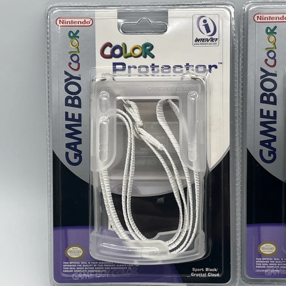 2 X новый официальный Nintendo Game Boy цвет протектор черный и белый кристалл облако - Изображение 2 из 4