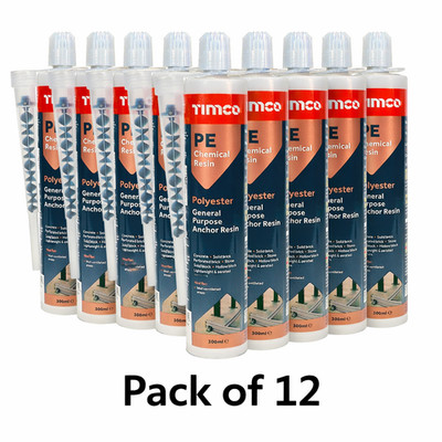 Chemieharz Ankerbindung Nieten Polyesterharz Mörtel Verankerung 12x310ml