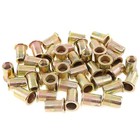 100Pcs M8 Rivet Nuts Metric Zinc Plated Rivet Nut Carbon Steel Rivet Nut Flat.
