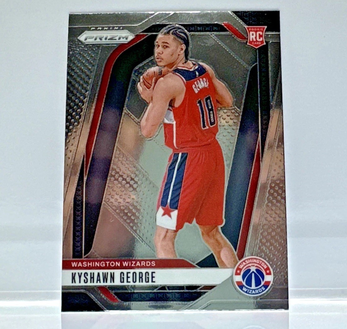 Kyshawn George RC Washington Wizards Rookie NM-M 2024 Panini Mirror Prizm #257