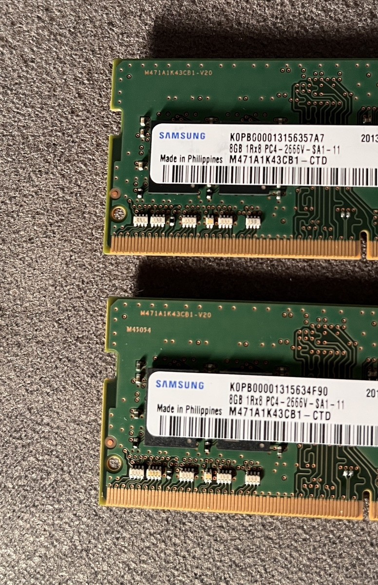 Samsung 16GB (2x8GB) DDR4 2666MHz SODIMM RAM PC4 Tested | eBay