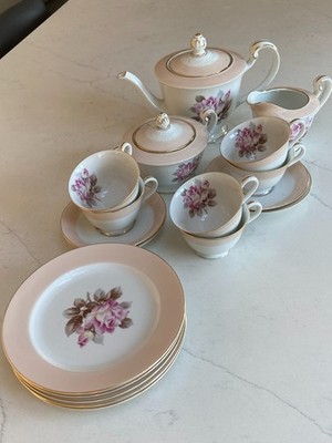 Noritake Nippon Toki Kaisha Rosen Teeservice - 20 Teile
