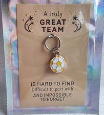 Football Great Team Pocket Hug Mini Keyring Charm. Cute Gift 🎁