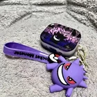 Gengar Pokemon Earphone Case For Apple Airpods 4,3,2,1 Cover with Keychain
