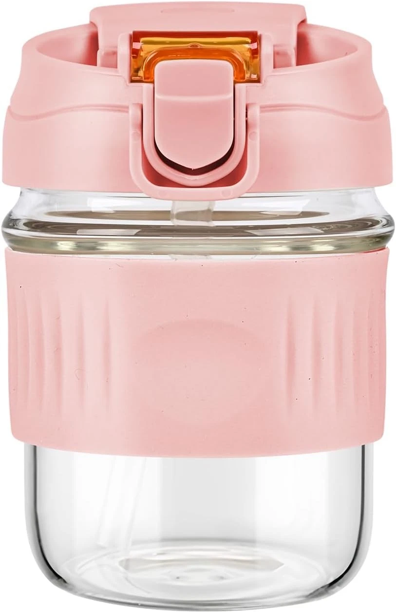 12oz Glass Shaker Bottle, Borosilicate Glass Blender Protein Powder Leak-Proof S
Opens in a new wind