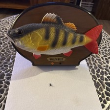 Vintage Wiggling Willie Singender Fisch Motion Activated Kopf Fehlerhaft Rar