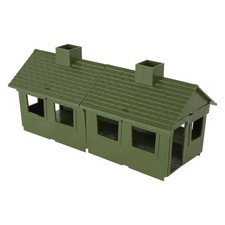 BMC Classic MPC Bunkhouse Barracks OD Green Plastic Figure Cabin House Building