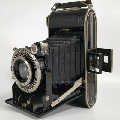 Agfa Billy Compur Bellows 120 Film Camera Anastigmat Apotar Lens 1:4.5 105mm