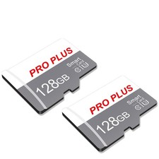 2 Pack 128GB Micro SD TF Card w Adapter UHS-I C10 A1 High Speed Memory