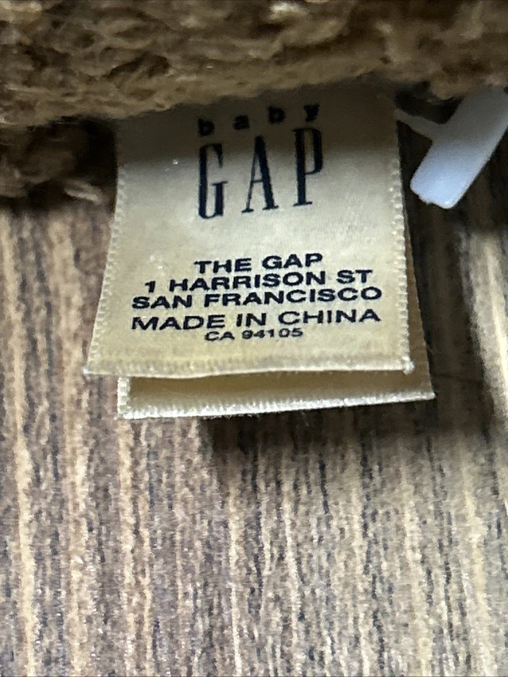 Oso de peluche Baby Gap peluche Brannon marrón tostado peludo peluche juguete suave 6" Foto 4 de 4