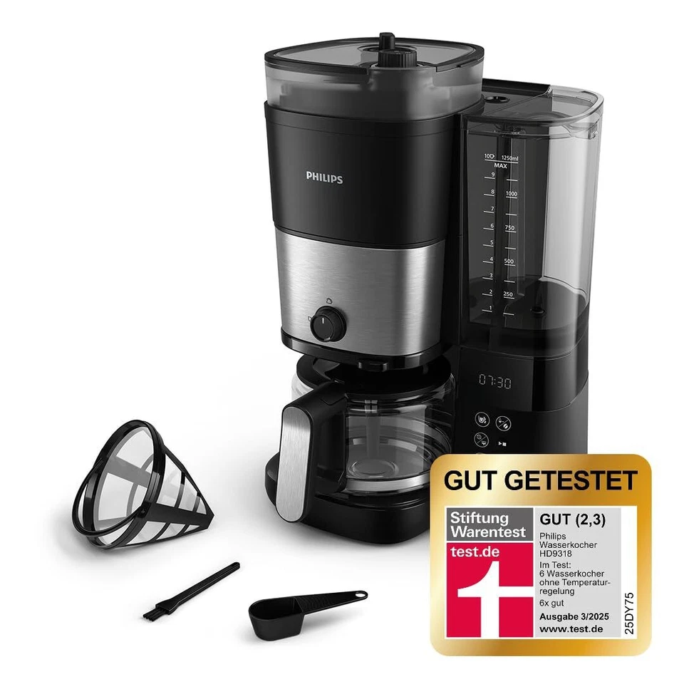 PHILIPS DOMESTIC APPLIANCES Kundenrücksendung Philips All-in-1 Filterkaffeemaschine HD7900/50 Kegelmahlwerk