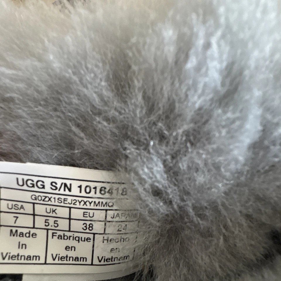UGG Classic Mini Cuff Grey Suede Sheepskin Ankle Boots UK 5.5 EU 38, photo 3 of 5
