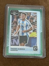 THIAGO ALMADA 2025-26 DONRUSS ROAD TO FIFA WORLD CUP OPTIC /49 TEAL MOJO PRIZM