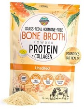 100 Grass-Fed Natural Beef Bone Broth Powder  8 Servings 5 Ounce Pure