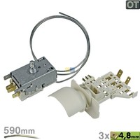 Bauknecht Whirlpool Thermostat Umbausatz K59-S1892 Ranco KüHlschrank 48400000856