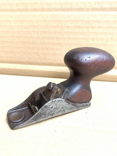 Vintage Thumb Plane With Wooden Handle Unusual