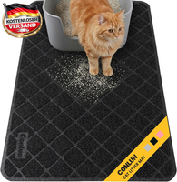 Conlun Katzenklo Matte Katzenstreu Matte, 61 X 43 Cm Katzenklo Vorleger, Gitter