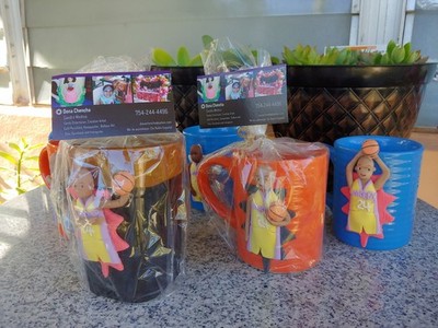 3D- Kobe Bryant Tribute- Ceramic Mug Hand Decorated With Cold Porcelain 