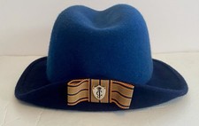 Vintage 2012 JUICY COUTURE Hat Womens 100% Wool Felt Fedora Ribbon Size 6.75”